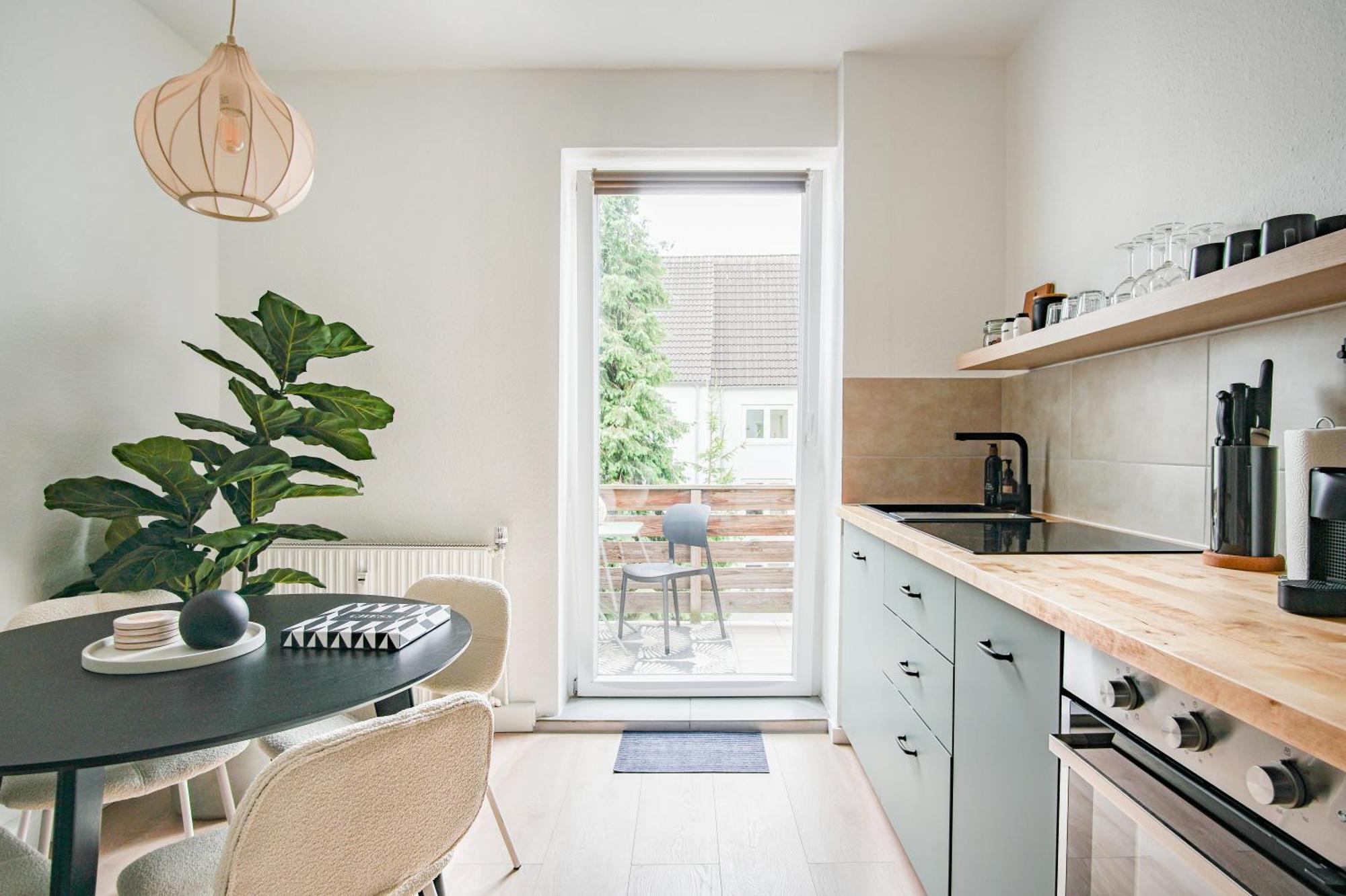 Homefy Balcony Apartment - Up To 4 People - Close To Fair - Free Parking Essen Buitenkant foto